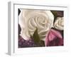 Among the White Roses-Walt Johnson-Framed Art Print