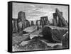 Amongst Stonehenge-null-Framed Stretched Canvas