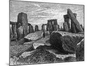 Amongst Stonehenge-null-Mounted Art Print