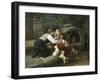 Amongst the Pets-John William Bottomley-Framed Giclee Print