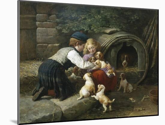 Amongst the Pets-John William Bottomley-Mounted Giclee Print