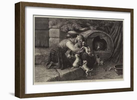 Amongst the Pets-John William Bottomley-Framed Giclee Print