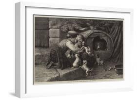 Amongst the Pets-John William Bottomley-Framed Giclee Print