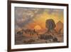 Amongst the Pyramids-Cesare Biseo-Framed Giclee Print