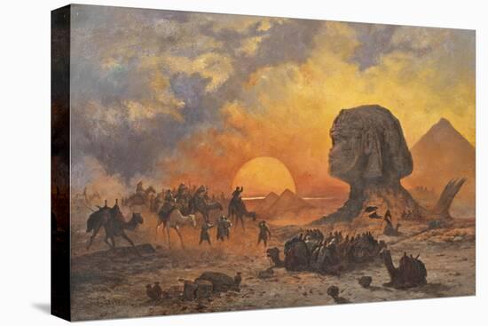 Amongst the Pyramids-Cesare Biseo-Stretched Canvas