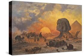 Amongst the Pyramids-Cesare Biseo-Stretched Canvas