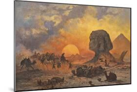 Amongst the Pyramids-Cesare Biseo-Mounted Giclee Print