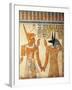 Amonherkhopeshaf, Son of Ramses III's Tomb, Painted Relief Depicting King in Front of Duamutef-null-Framed Giclee Print