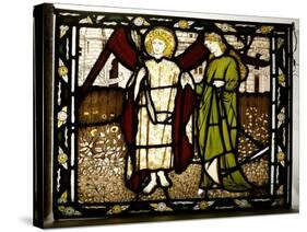 Amor and Alcestis, Morris and Co. Panel from the 'Legend of Good Wimmen' by Geoffrey Chaucer, 1864-Edward Burne-Jones-Stretched Canvas