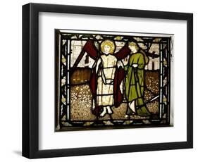 Amor and Alcestis, Morris and Co. Panel from the 'Legend of Good Wimmen' by Geoffrey Chaucer, 1864-Edward Burne-Jones-Framed Giclee Print