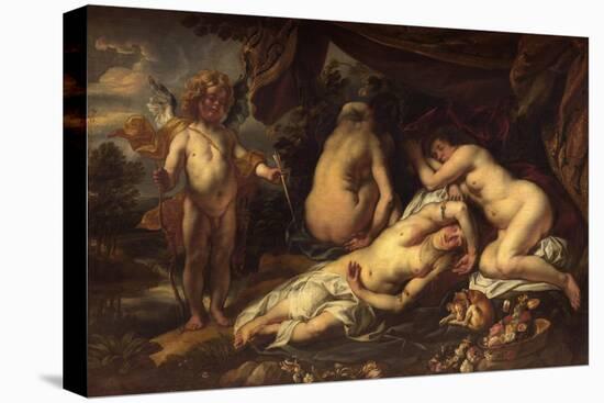 Amor and Psyche-Jacob Jordaens-Stretched Canvas