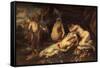 Amor and Psyche-Jacob Jordaens-Framed Stretched Canvas