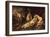 Amor and Psyche-Jacob Jordaens-Framed Giclee Print