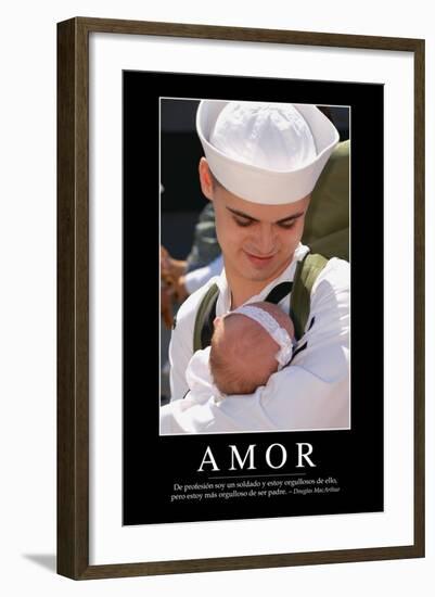 Amor. Cita Inspiradora Y Póster Motivacional-null-Framed Photographic Print