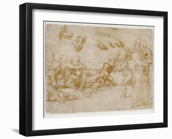 Amorini at Play-Raphael-Framed Giclee Print