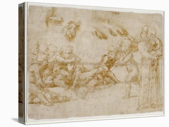Amorini at Play-Raphael-Stretched Canvas