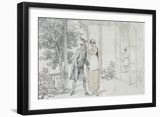 Amorous Attentions, C.1800-Thomas Rowlandson-Framed Giclee Print