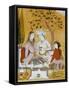 Amorous Couple and a Servant, 1696-Mu'in Musavvir-Framed Stretched Canvas