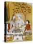 Amorous Couple and a Servant, 1696-Mu'in Musavvir-Stretched Canvas