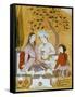 Amorous Couple and a Servant, 1696-Mu'in Musavvir-Framed Stretched Canvas