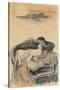 Amorous Couple in a Small Boat; Couple D'Amoureux Dans Une Barque-Théophile Alexandre Steinlen-Stretched Canvas