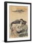 Amorous Couple in a Small Boat; Couple D'Amoureux Dans Une Barque-Théophile Alexandre Steinlen-Framed Giclee Print