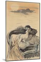 Amorous Couple in a Small Boat; Couple D'Amoureux Dans Une Barque-Théophile Alexandre Steinlen-Mounted Giclee Print