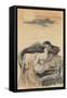 Amorous Couple in a Small Boat; Couple D'Amoureux Dans Une Barque-Théophile Alexandre Steinlen-Framed Stretched Canvas