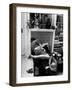 Amorous Couple Wrapped Up with Each Other During a Cocktail Party at a Private Home-Francis Miller-Framed Photographic Print