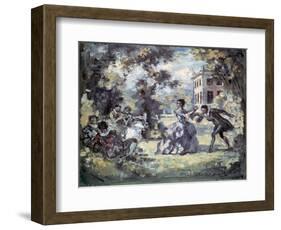 Amorous Scene, C1908-Charles Guerin-Framed Giclee Print