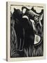 Amorphous Approach, 1919 (Wood Engraving)-John Northcote Nash-Stretched Canvas