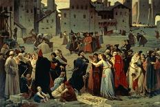 Provenzano Salvani Begging in Piazza del Campo-Amos Cassioli-Giclee Print