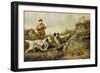 Amos F. Adams Shooting over Gus Bondher and Son, Count Bondher, 1887-Arthur Fitzwilliam Tait-Framed Giclee Print