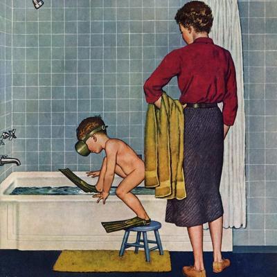 "Scuba in the Tub", November 29, 1958