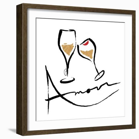 AMOUR Champagne-OnRei-Framed Art Print