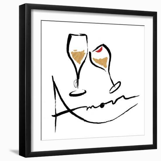 AMOUR Champagne-OnRei-Framed Art Print