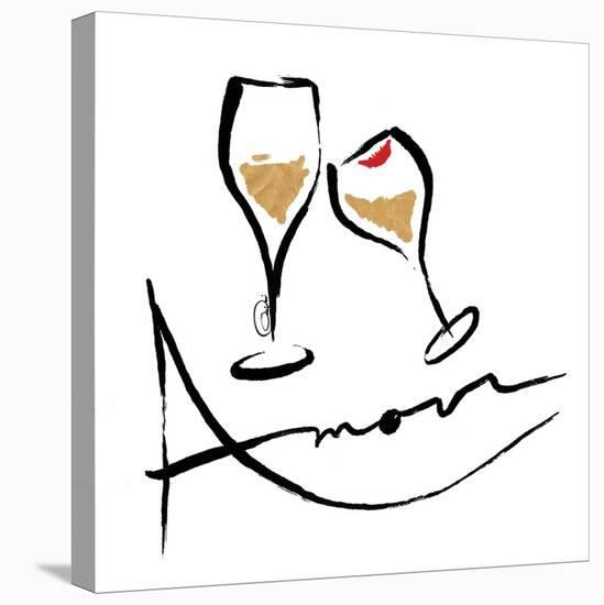 AMOUR Champagne-OnRei-Stretched Canvas