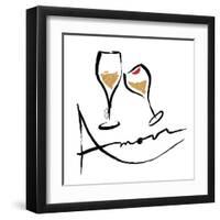 AMOUR Champagne-OnRei-Framed Art Print