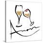 AMOUR Champagne-OnRei-Stretched Canvas