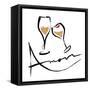 AMOUR Champagne-OnRei-Framed Stretched Canvas