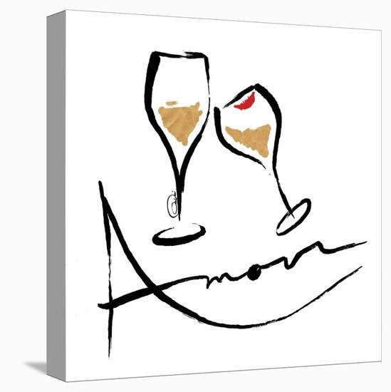 AMOUR Champagne-OnRei-Stretched Canvas