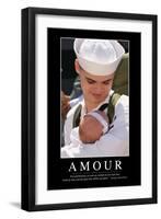 Amour: Citation Et Affiche D'Inspiration Et Motivation-null-Framed Premium Photographic Print
