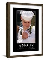 Amour: Citation Et Affiche D'Inspiration Et Motivation-null-Framed Photographic Print