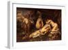 Amour Et Psyche  (Amor and Psyche) Peinture De Jacob Jordaens (1593-1678) Dim 167,5X260 Cm Royal M-Jacob Jordaens-Framed Giclee Print