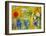 Amoureux de Vence-Marc Chagall-Framed Art Print