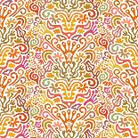 Abstract Colorful Flower Pattern-amovita-Art Print