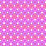 Abstract Blue and Lilac Pattern from Squares-amovita-Art Print