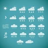 Pixel Weather Icons-amovita-Art Print