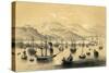 Amoy, One of the Five Ports Opened by the Late Treaty to British Commerce, 1847-JW Giles-Stretched Canvas