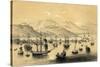 Amoy, One of the Five Ports Opened by the Late Treaty to British Commerce, 1847-JW Giles-Stretched Canvas